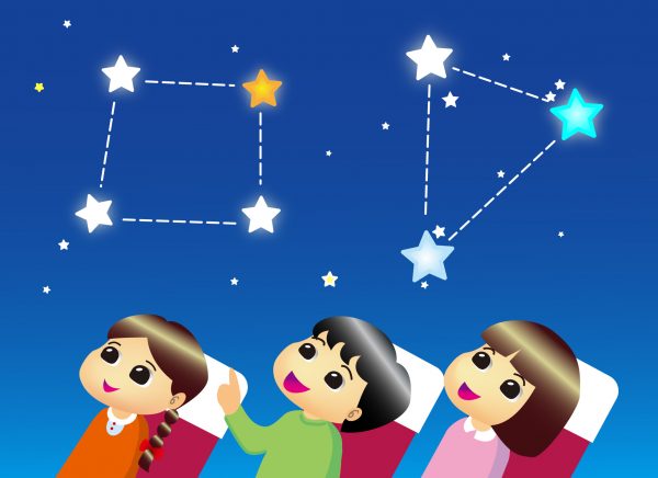 10月「おほしさまの　さんかく　しかく 」